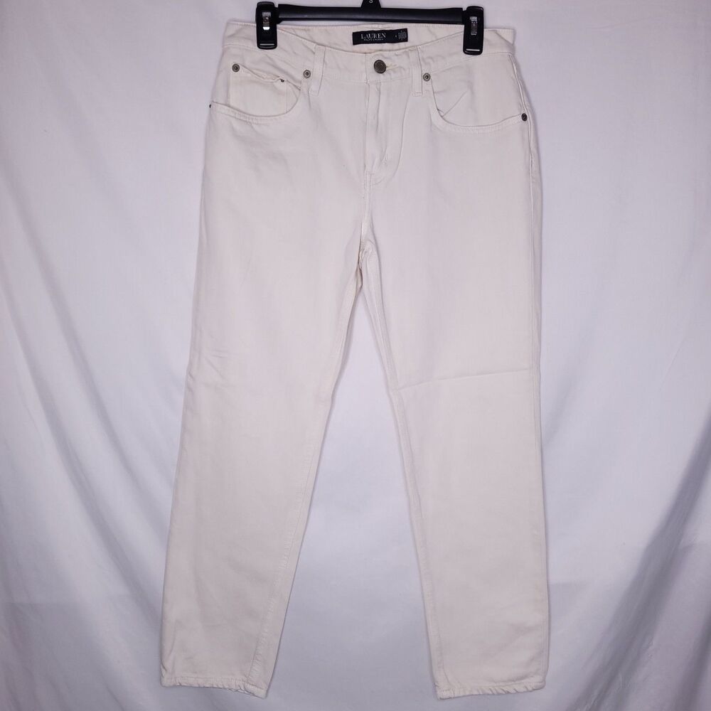 Lauren Ralph Lauren Jeans Womens Size 4 White Straight Leg